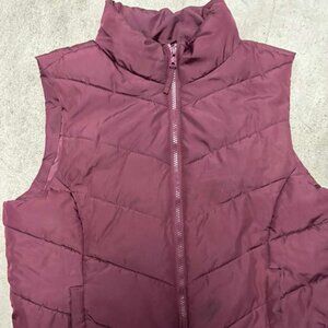 Aeropostale women Xl sleeveless winter jacket color burgundy